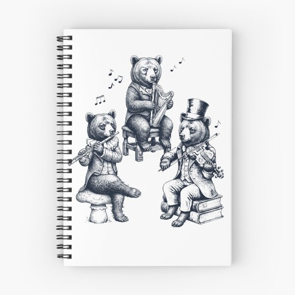 Item preview, Vintage Bear Music Instrument Animal Lover designed and sold by dian-rody-crest.