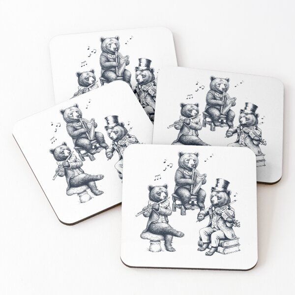 Item preview, Vintage Bear Music Instrument Animal Lover designed and sold by dian-rody-crest.