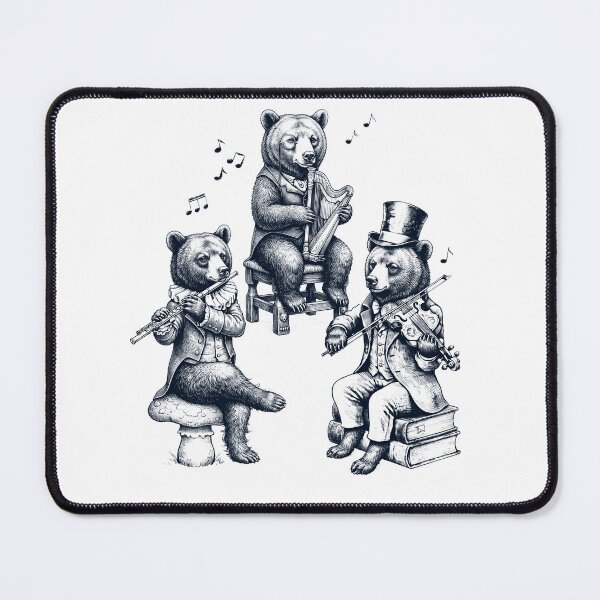 Item preview, Vintage Bear Music Instrument Animal Lover designed and sold by dian-rody-crest.