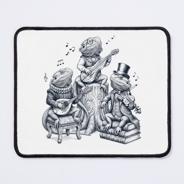 Item preview, Vintage Bearded Dragon Music Instrument Animal Lover designed and sold by dian-rody-crest.