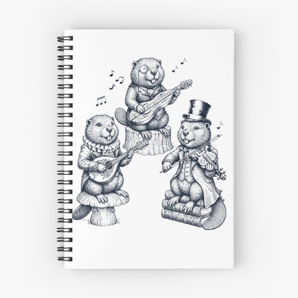 Item preview, Vintage Beaver Music Instrument Animal Lover designed and sold by dian-rody-crest.