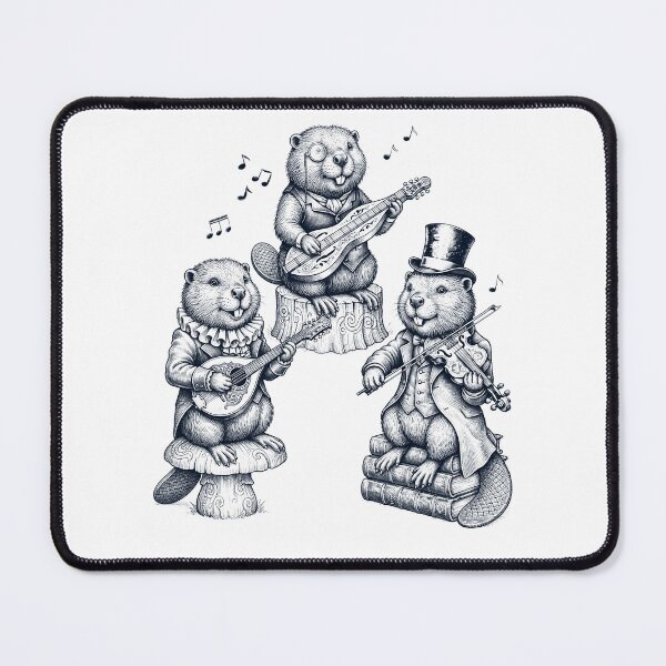 Item preview, Vintage Beaver Music Instrument Animal Lover designed and sold by dian-rody-crest.