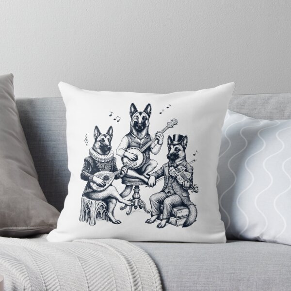 Item preview, Vintage Belgian Malinois Music Instrument Dog Lover designed and sold by dian-rody-crest.