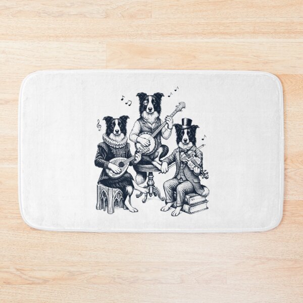 Item preview, Vintage Border Collie Music Instrument Dog Lover designed and sold by dian-rody-crest.