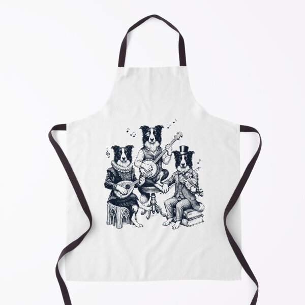 Item preview, Vintage Border Collie Music Instrument Dog Lover designed and sold by dian-rody-crest.