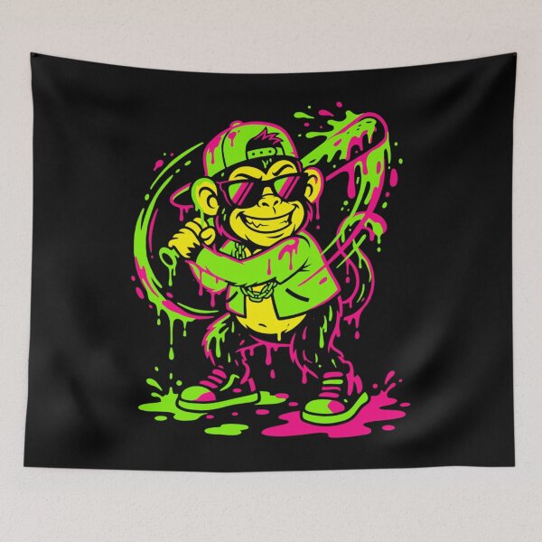 Item preview, Funny Monkey Animal Baseball Drip Boys Girls designed and sold by KatieThomShop.