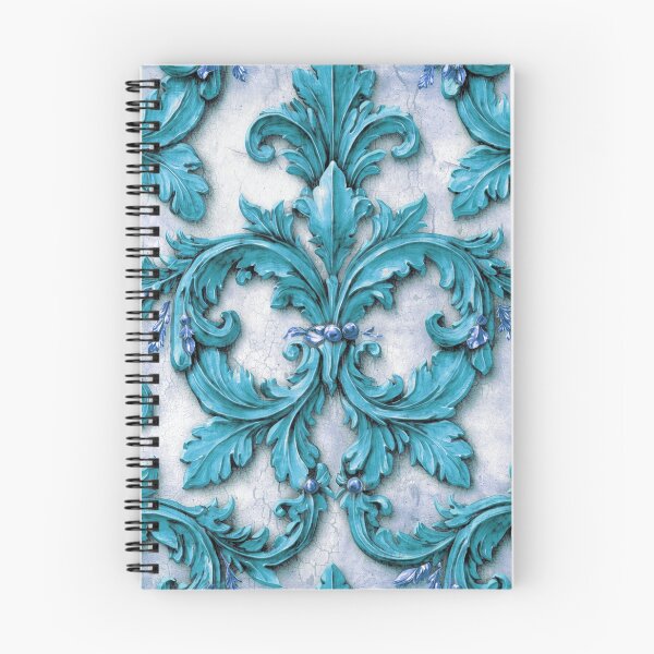 Item preview, Damask Flourish Teal designed and sold by Wordsmith-Cafe.
