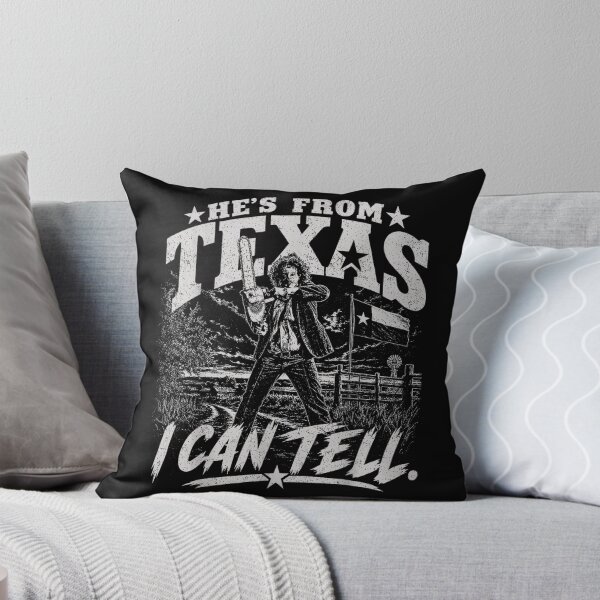 Item preview,  He's from Texas I Can Tell Chainsaw Horror Halloween designed and sold by PladypooZztrt.