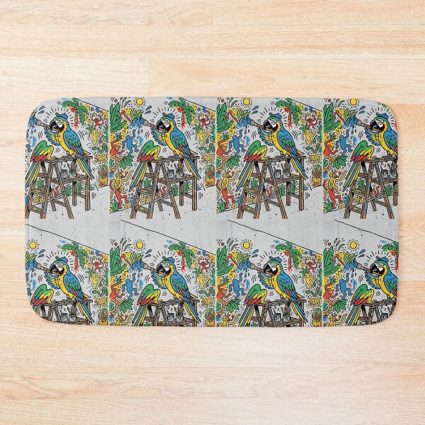 Item preview, Blue-and-Gold Macaw Mural Artist designed and sold by PictoVibe.