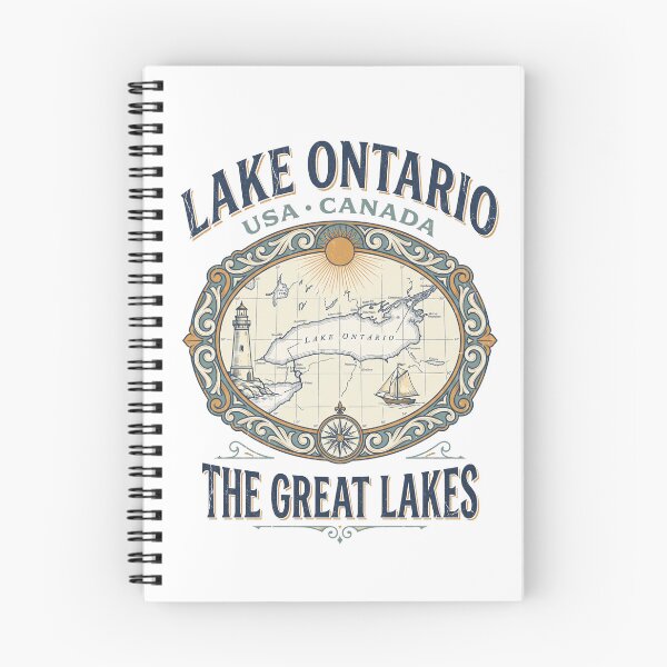 Item preview, Vintage Lake Ontario Maritime Great Lakes Map designed and sold by vtv14.