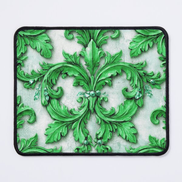 Item preview, Damask Flourish Green designed and sold by Wordsmith-Cafe.