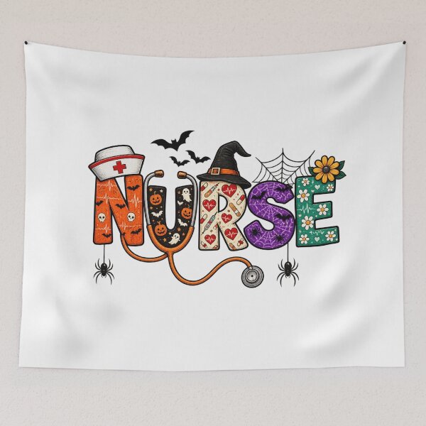 Item preview, Halloween Nurse Life Funny Nursing Stethoscope Spooky Nurse  designed and sold by first-shirt ⭐ ⭐ ⭐ ⭐ ⭐.