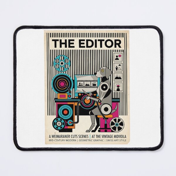 Item preview, Weimaraner Film Editor designed and sold by PictoVibe.