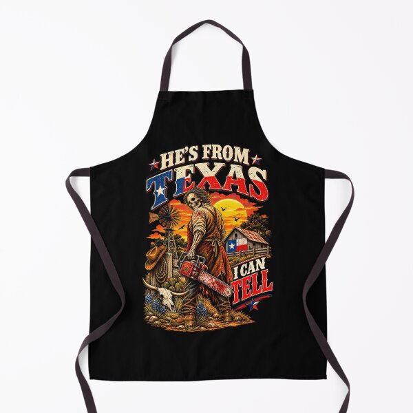 Item preview, Hes From Texas I Can Tell Halloween Skeleton Horror Style designed and sold by DaveBevitt.