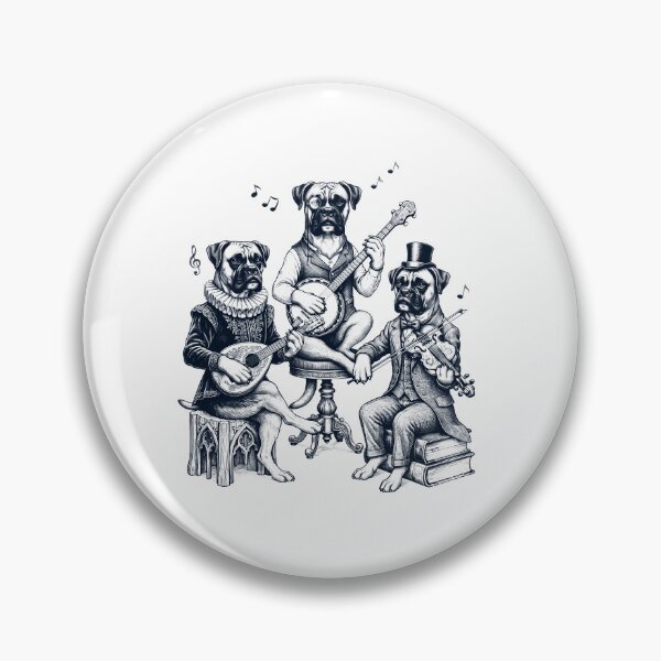 Item preview, Vintage Boxer Dog Music Instrument Dog Lover designed and sold by dian-rody-crest.