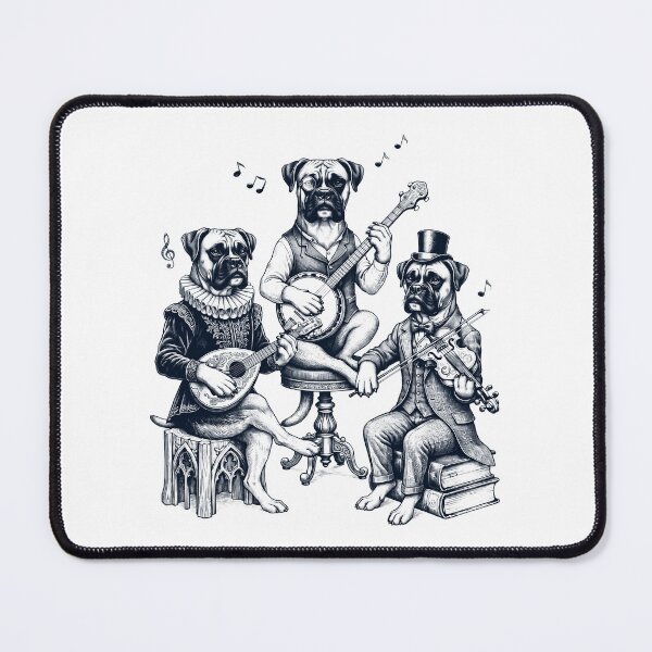 Item preview, Vintage Boxer Dog Music Instrument Dog Lover designed and sold by dian-rody-crest.