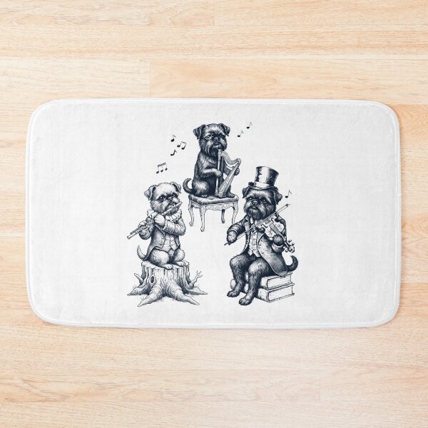 Item preview, Vintage Brussels Griffon Music Instrument Dog Lover designed and sold by dian-rody-crest.
