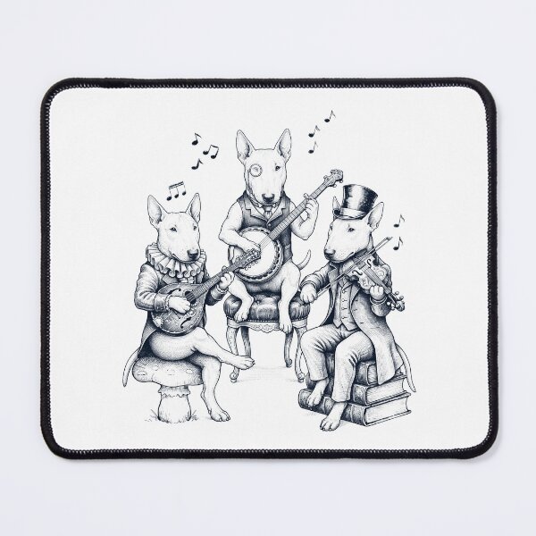 Item preview, Vintage Bull Terrier Music Instrument Dog Lover designed and sold by dian-rody-crest.