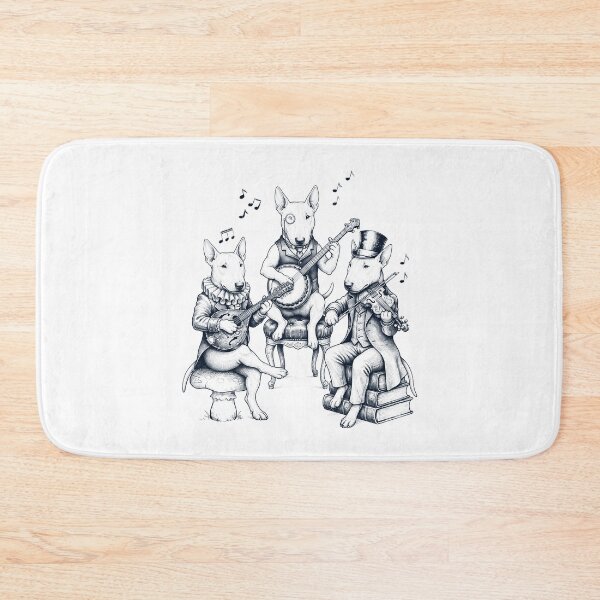 Item preview, Vintage Bull Terrier Music Instrument Dog Lover designed and sold by dian-rody-crest.