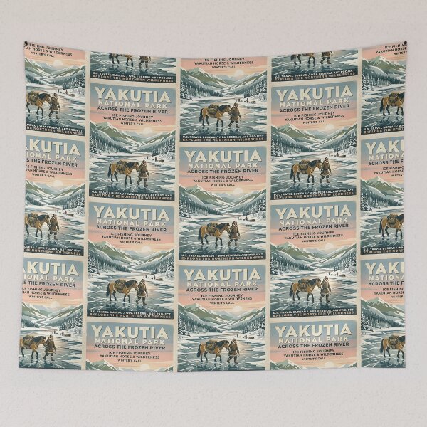Item preview, Yakutian Horse Ice Fisher designed and sold by PictoVibe.
