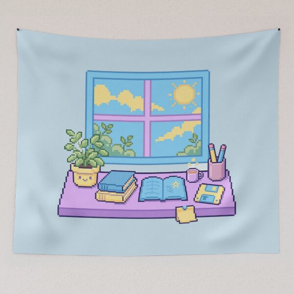 Item preview, Pixel Art Cozy Desk T-Shirt - Retro Gamer & Offline Mode Aesthetic designed and sold by cybertreat.