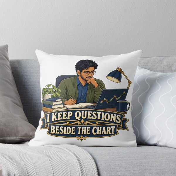 Item preview, I Keep Questions Beside the Chart Anime Trader designed and sold by Bikivuno.
