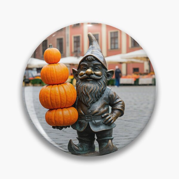 Item preview, Gnome Selling Pumpkins Art Print – Pumpkin Lover Gift, Poland Travel Decor designed and sold by Purrfecta.
