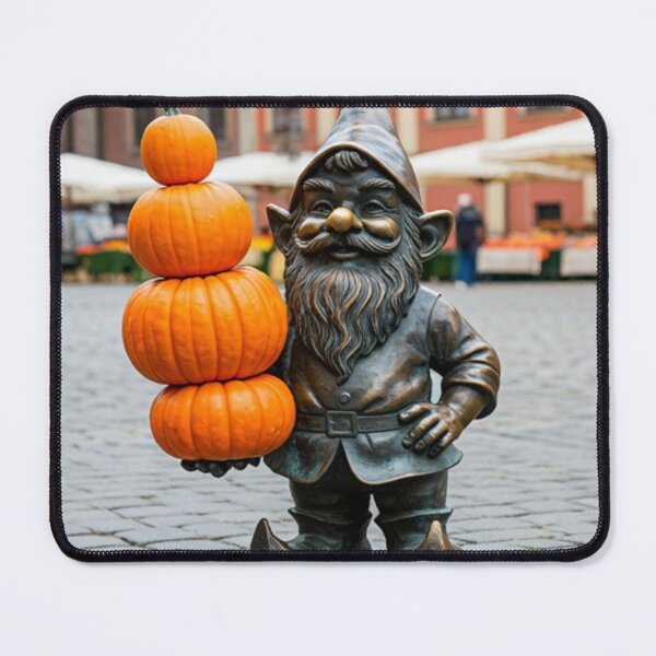 Item preview, Gnome Selling Pumpkins Art Print – Pumpkin Lover Gift, Poland Travel Decor designed and sold by Purrfecta.