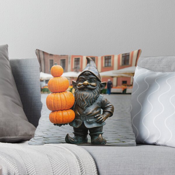 Item preview, Gnome Selling Pumpkins Art Print – Pumpkin Lover Gift, Poland Travel Decor designed and sold by Purrfecta.