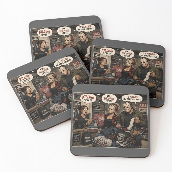 Item preview, Killing Spree Funny Shopping Spree Horror Humour designed and sold by Hornace88studio.