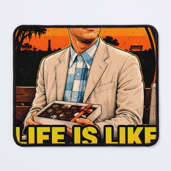 Item preview, Life Is Like a Box of Chocolates – Forrest Gump Retro Sunset Tee designed and sold by BravenBold.