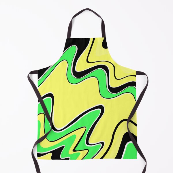 Item preview, Pop Art waves in Yellow and Green designed and sold by Roco47.