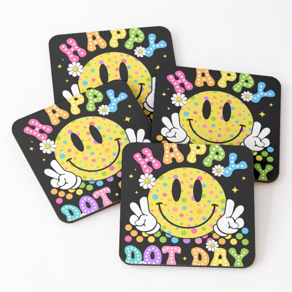 Item preview, Happy Dot Day Smile Face Colorful Polka Dot Groovy Kids designed and sold by KatieThomShop.