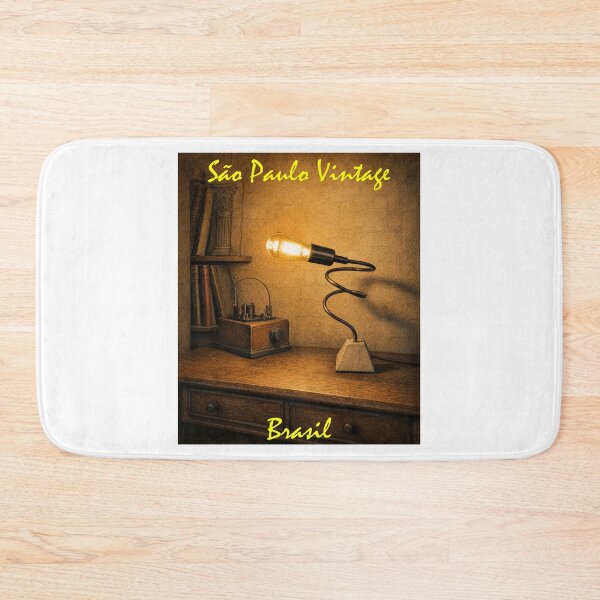 Item preview, Copper Lamp Beside Vintage Galena Radio – Retro Radio Decor designed and sold by Sampa In Focus.