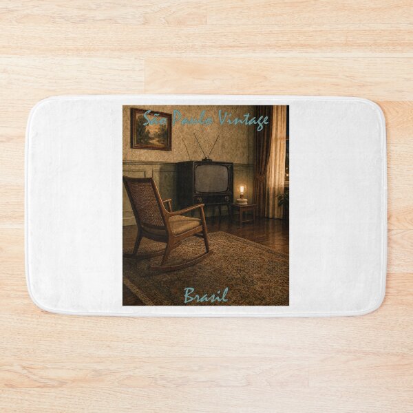 Item preview, Copper Lamp Beside Vintage Strauss TV – Retro Living Room designed and sold by Sampa In Focus.
