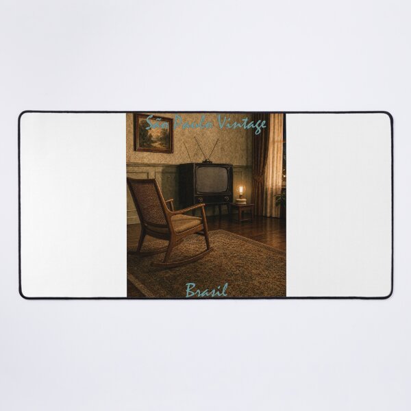 Item preview, Copper Lamp Beside Vintage Strauss TV – Retro Living Room designed and sold by Sampa In Focus.