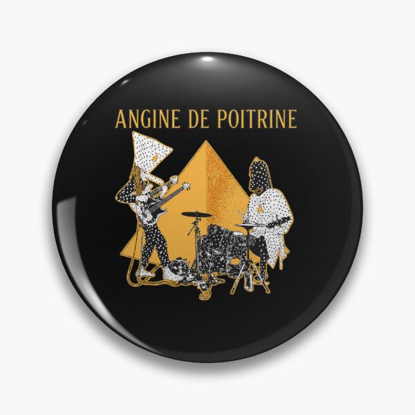 Item preview, ANGINE DE POITRINE Retro Pyramid Music Band Illustration designed and sold by Jodywalters12.