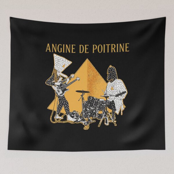 Item preview, ANGINE DE POITRINE Retro Pyramid Music Band Illustration designed and sold by Jodywalters12.