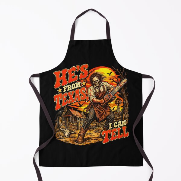 Item preview, Hes From Texas I Can Tell Halloween Skeleton Horror Vibes designed and sold by DaveBevitt.