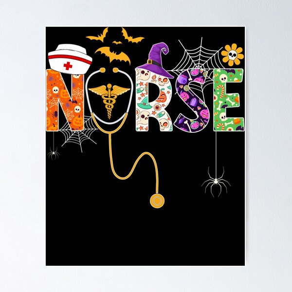 Item preview, Halloween Nurse Life Funny Nursing Stethoscope Spooky Nurse designed and sold by MarlaMaloneShop.