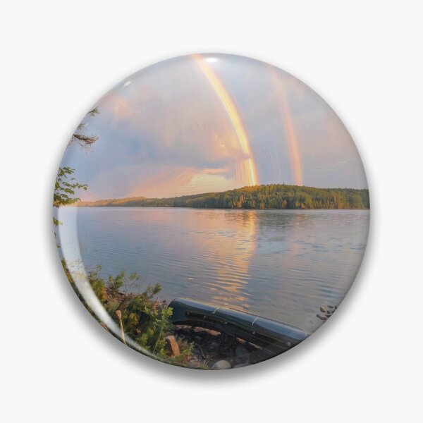 Item preview, Rainbow Over the Wilderness Lake designed and sold by DANIEGIRL817.