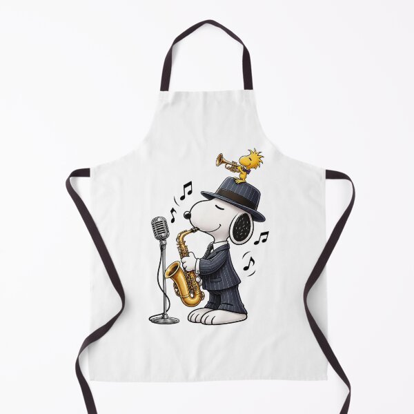 Item preview, Jazz Inspired Snoopy and Woodstock Illustration with Musical Vibes designed and sold by sKetch Art.co.