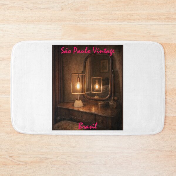 Item preview, Vintage Geometric Table Lamp and Oval Mirror Vanity designed and sold by Sampa In Focus.
