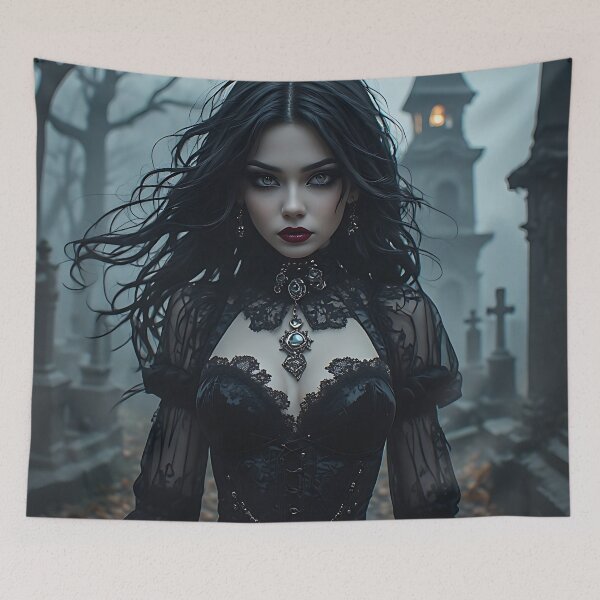 Item preview, Hot Halloween Anime Girl Goth Mommy Waifu Woman designed and sold by Your New Fixation.