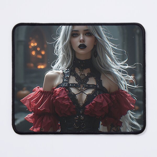 Item preview, Hot Halloween Anime Girl Goth Mommy Waifu Woman designed and sold by Your New Fixation.