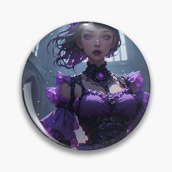 Item preview, Hot Halloween Anime Girl Goth Mommy Waifu Woman designed and sold by Your New Fixation.