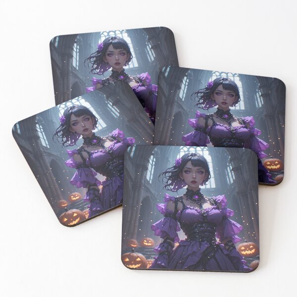 Item preview, Hot Halloween Anime Girl Goth Mommy Waifu Woman designed and sold by Your New Fixation.