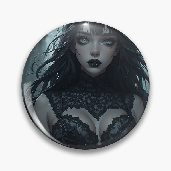 Item preview, Hot Halloween Anime Girl Goth Mommy Waifu Woman designed and sold by Your New Fixation.