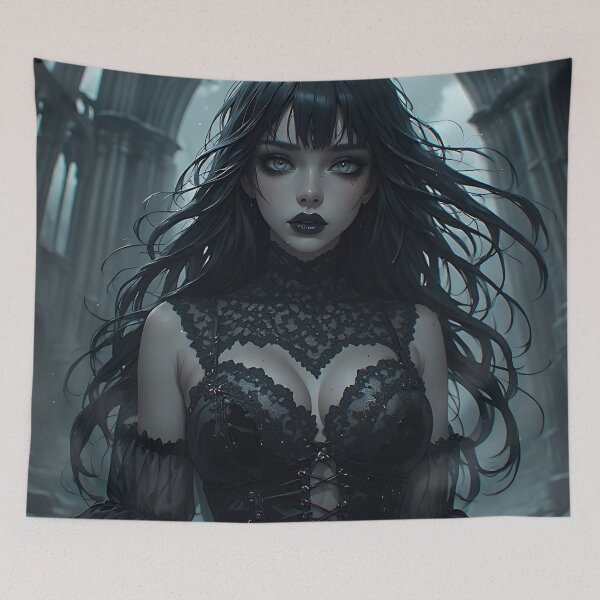 Item preview, Hot Halloween Anime Girl Goth Mommy Waifu Woman designed and sold by Your New Fixation.