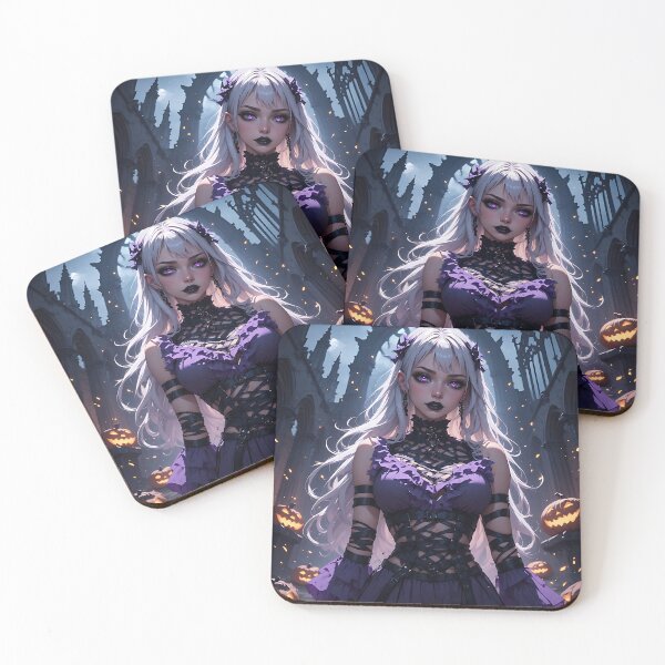 Item preview, Hot Halloween Anime Girl Goth Mommy Waifu Woman designed and sold by Your New Fixation.